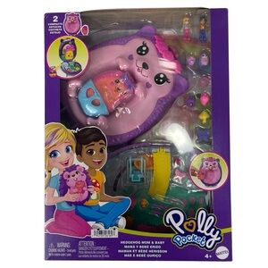 Polly Pocket Hedgehog Mom & Baby Purse & Playset NEW